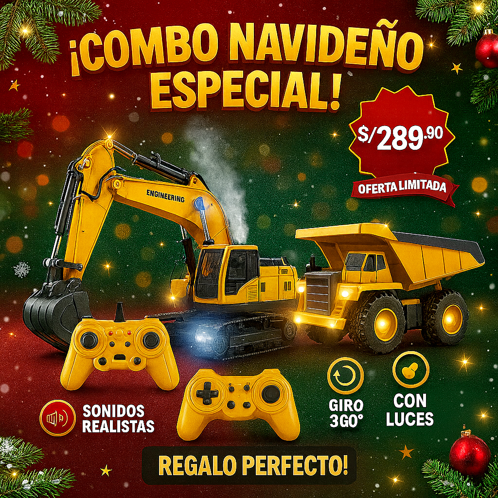 COMBO NAVIDEÑO: EXCAVADORA + VOLQUETE