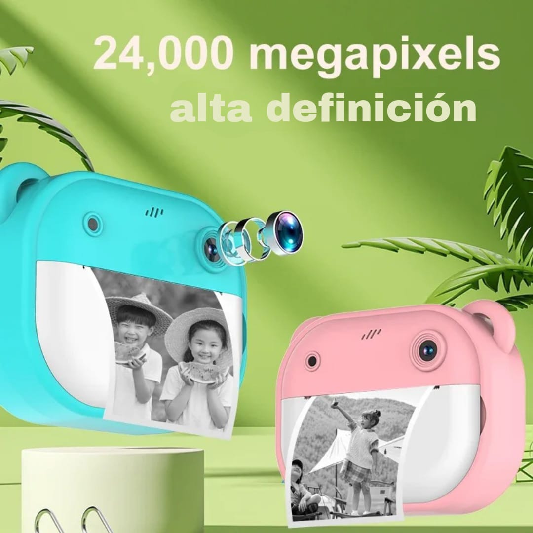 Cámara instantánea con mini impresora