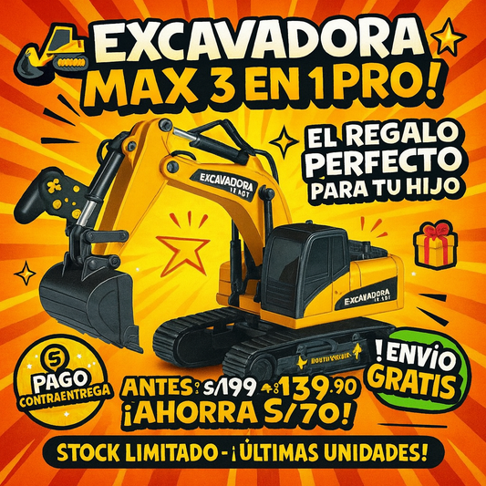 EXCAVADORAMAX 3 EN 1 PRO