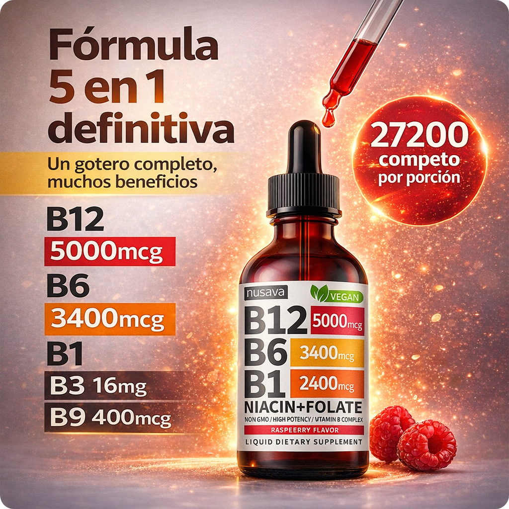 Nusava® - Gotas líquidas de vitaminas esenciales OFERTA PAGA 1 LLEVA 2 (SOLO POR HOY 99.90)