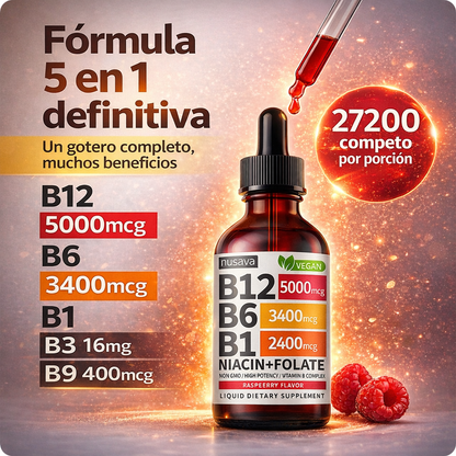 Nusava® - Gotas líquidas de vitaminas esenciales OFERTA PAGA 1 LLEVA 2 (SOLO POR HOY 99.90)