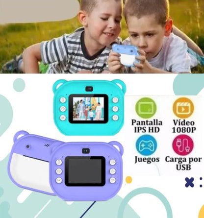 Cámara instantánea con mini impresora