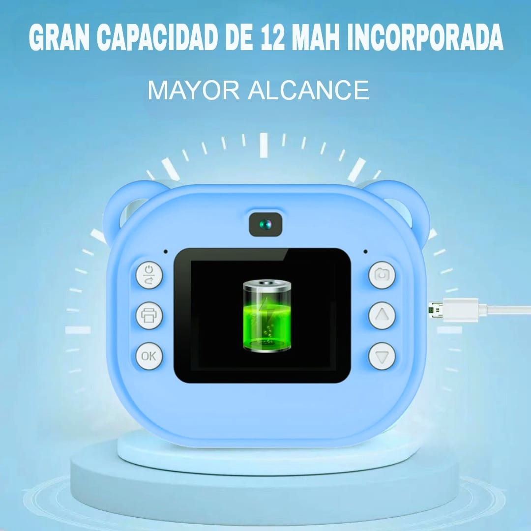 Cámara instantánea con mini impresora