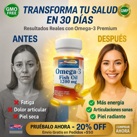 Triple Omega 3 Healthy America, 60 Capsulas